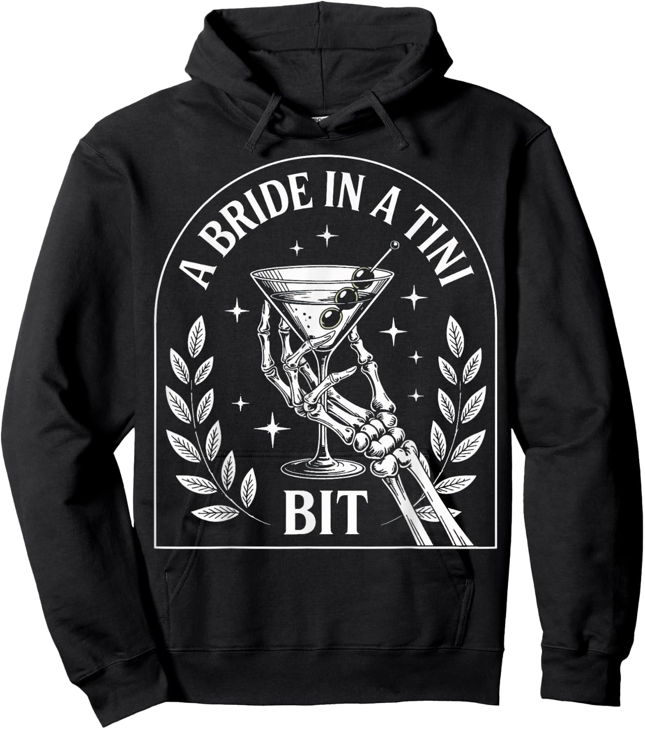 A Bride In A Tini Bit Hoodie - Hoodie | Black