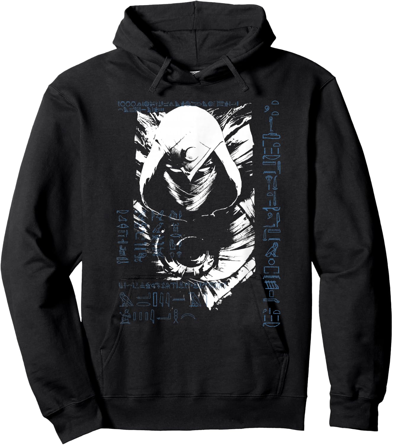 Marvel Moon Knight Grunge Glyph Poster Hoodie - Hoodie | Black