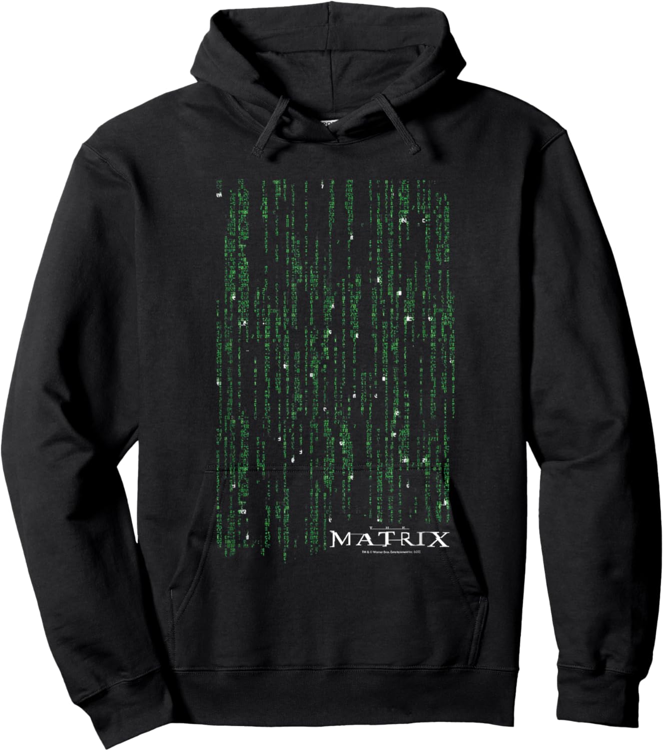The Matrix Classic Coding Drop Poster Small Hoodie - Hoodie | Black