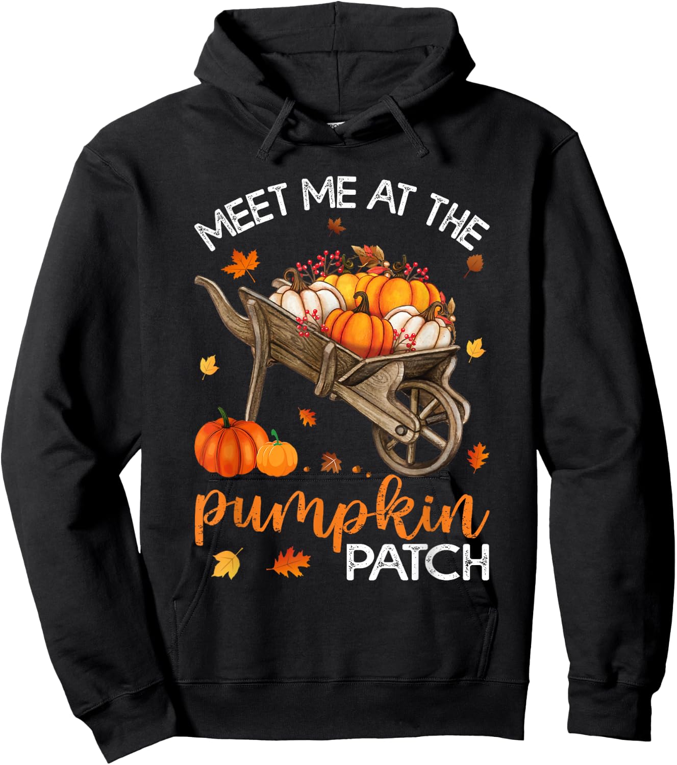 Meet Me At The Pumpkin Patch Hoodie - Hoodie | Black