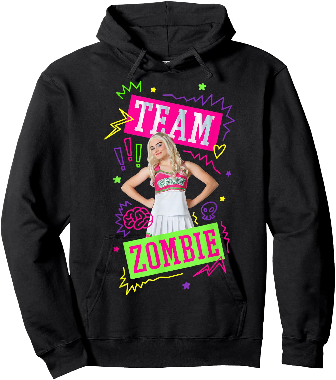 Disney Zombies Addison Team Zombies Poster Hoodie - Hoodie | Black