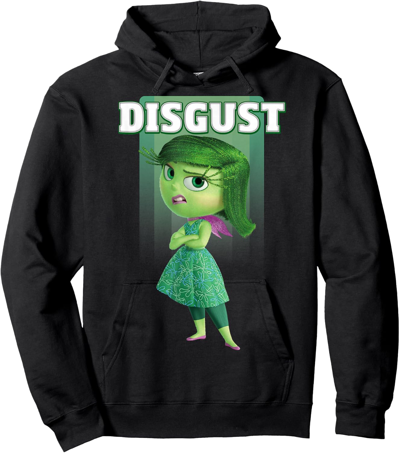 Disney Pixar Inside Out Disgust Portrait Hoodie - Hoodie | Black
