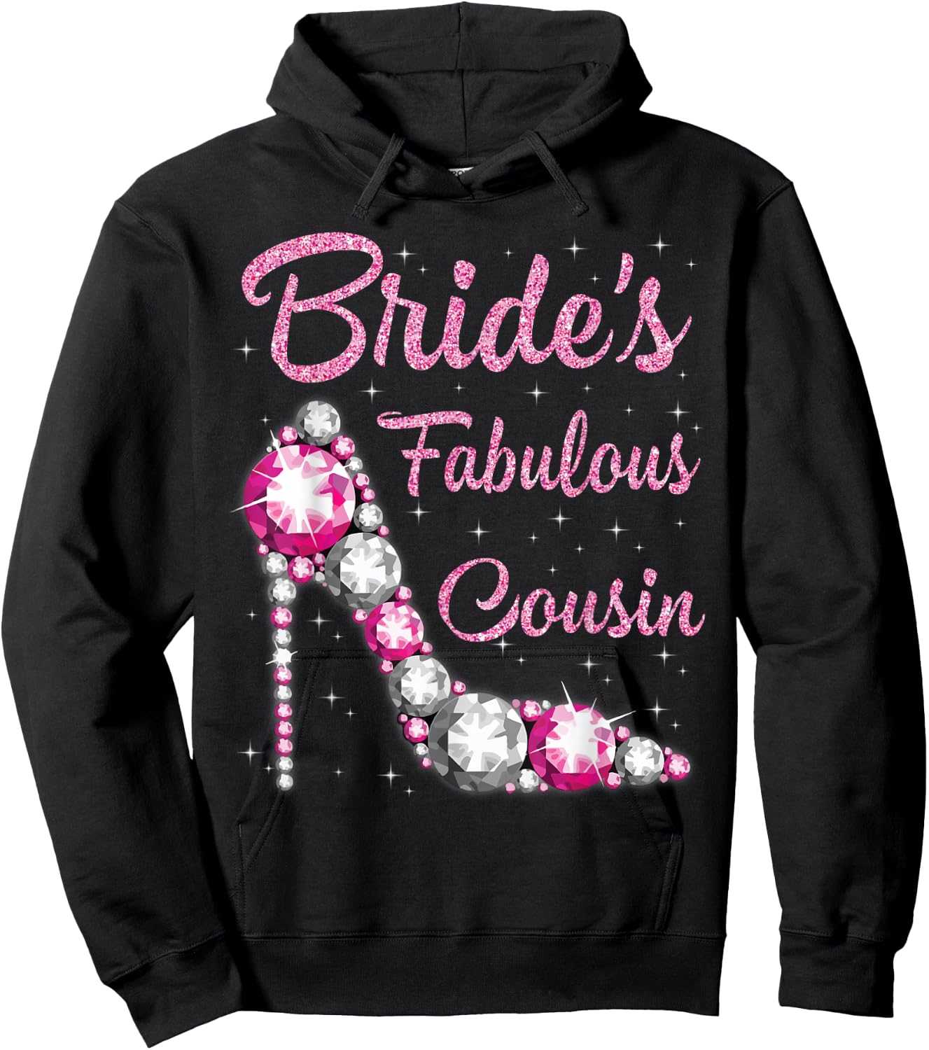 Cousin's Fabulous Bride Happy Wedding Married Day Vintage Hoodie - Hoodie | Black