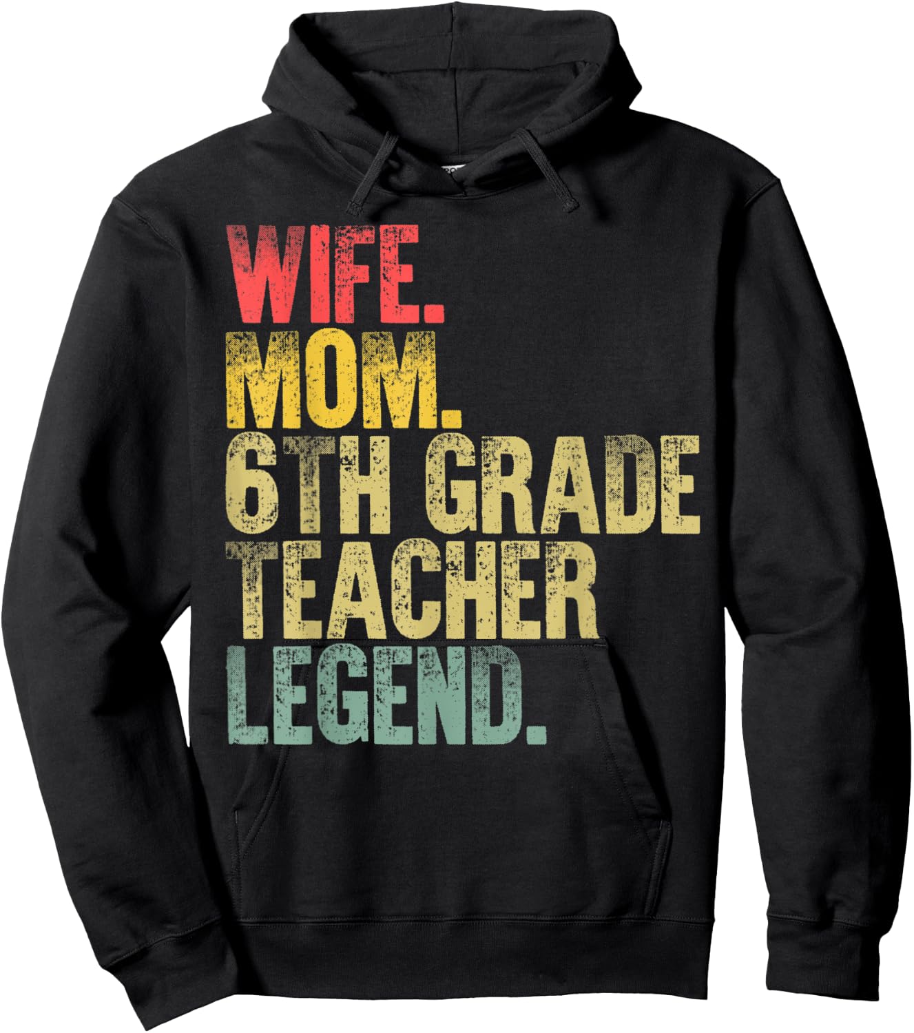 Mother Women Funny Gift Wife Mom Teacher Legend Hoodie - Hoodie | Black
