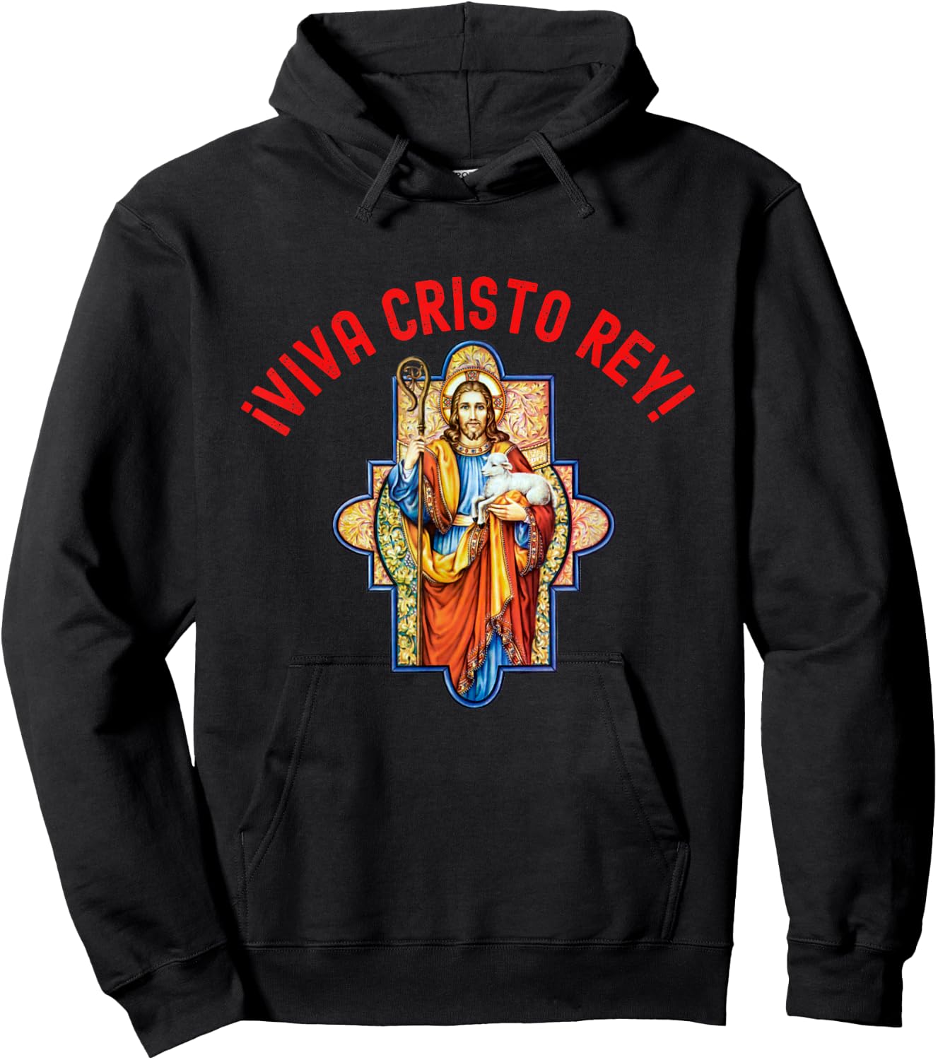 Roman Catholic Viva Cristo Rey Hoodie - Hoodie | Black