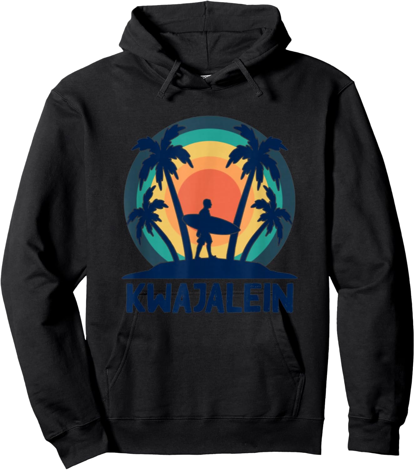 Kwajalein Marshall Islands Kwaj Surfing Emon Beach Diving Hoodie - Hoodie | Black