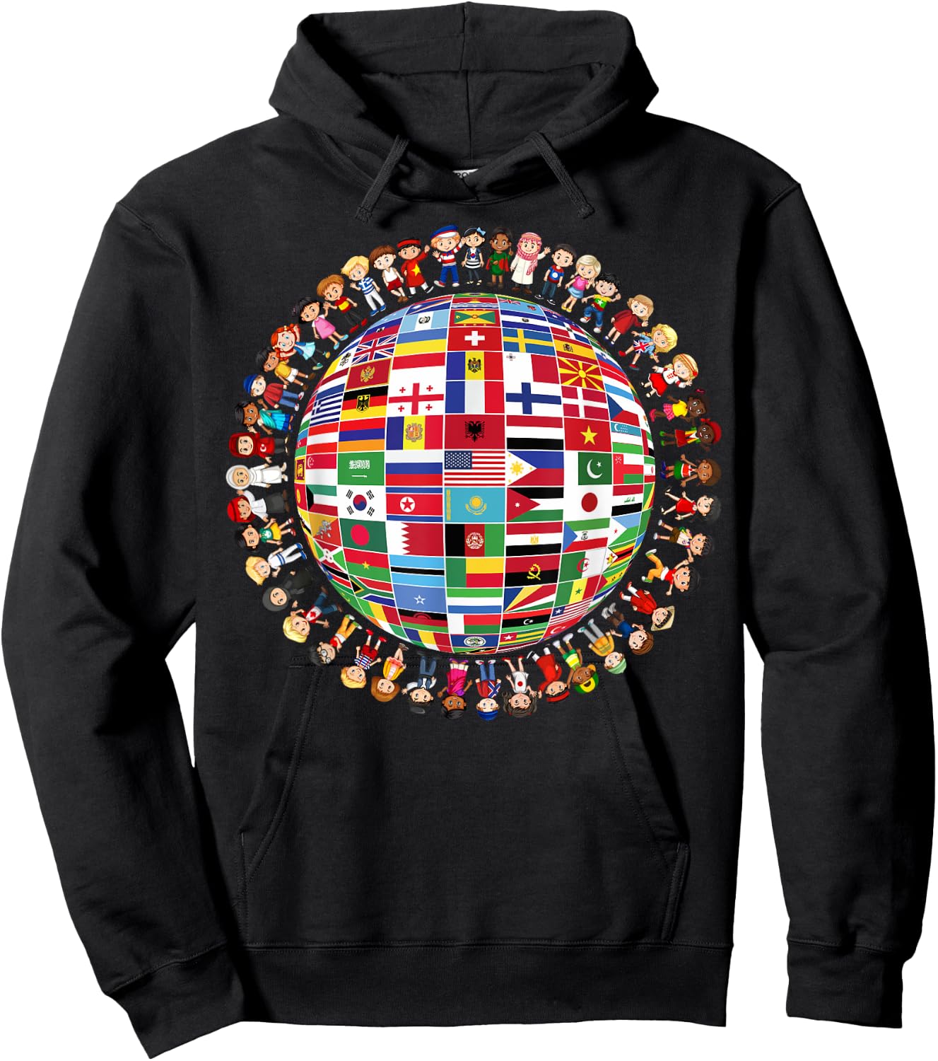 World Peace International Day Of Peace National Flags Hoodie - Hoodie | Black