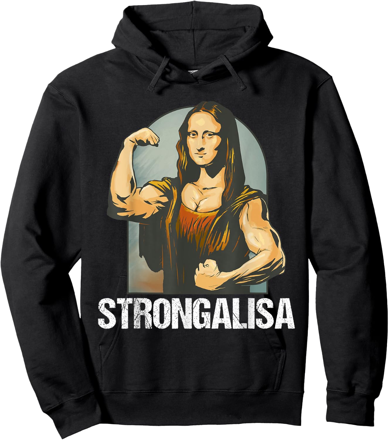 Funny bodybuilding shirt as a funny parody Hoodie - Hoodie | Black