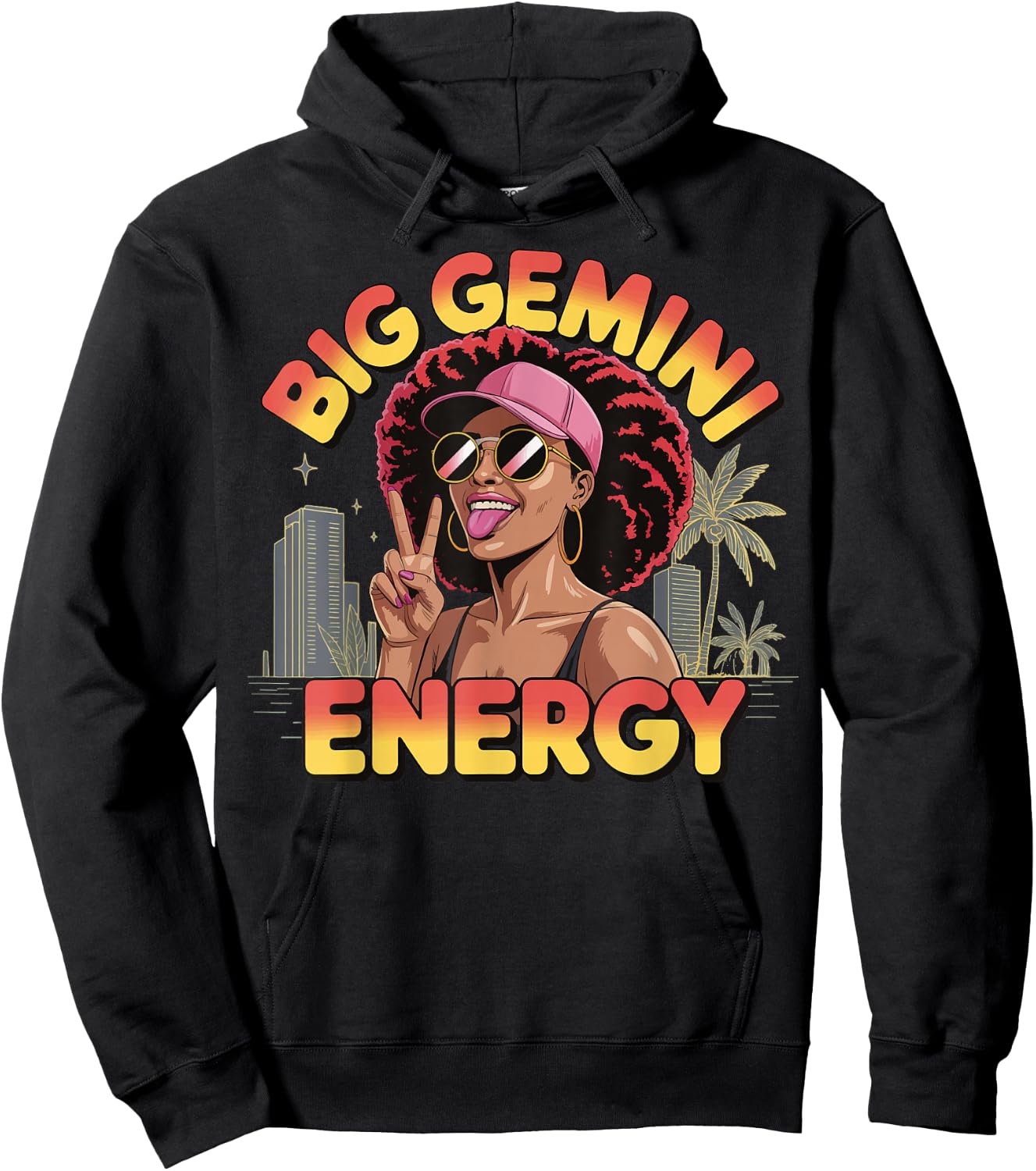 Big Gemini Energy Hoodie - Hoodie | Black