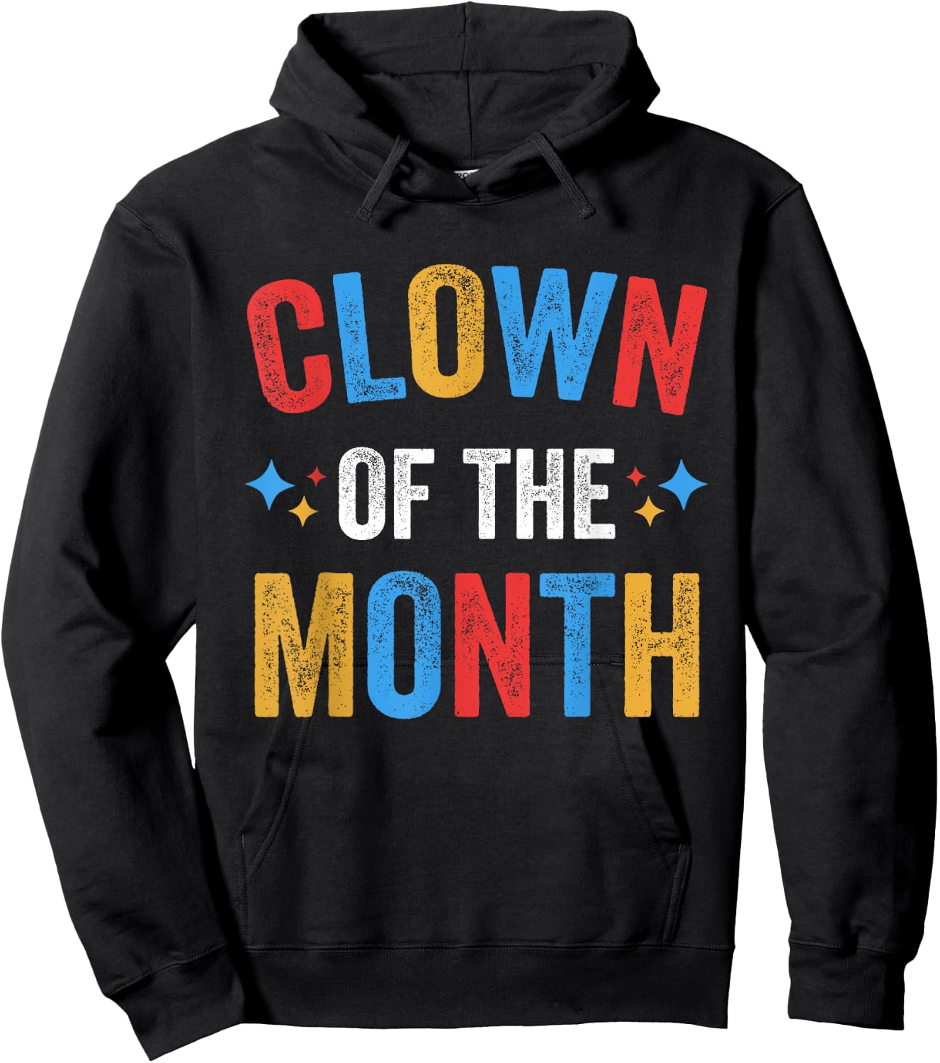 Clown Of The Month Clowncore Aesthetic Funny Circus Retro Hoodie - Hoodie | Black