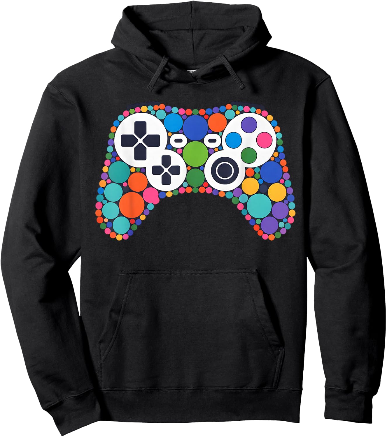 Funny Gaming Controller Polka Dot Video Gamers Dot Day Boys Hoodie - Hoodie | Black