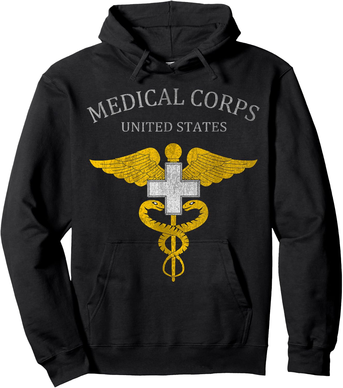 US Army Medical Service Regiment US Medical Corps Hoodie - Hoodie | Black