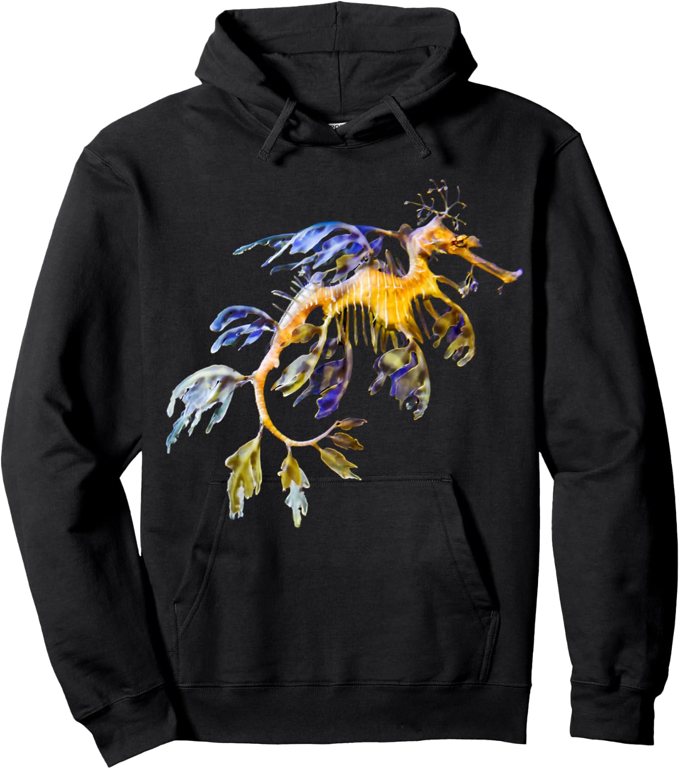 Ocean Lovers Leafy Sea dragon Seahorse Marine Life Hoodie - Hoodie | Black