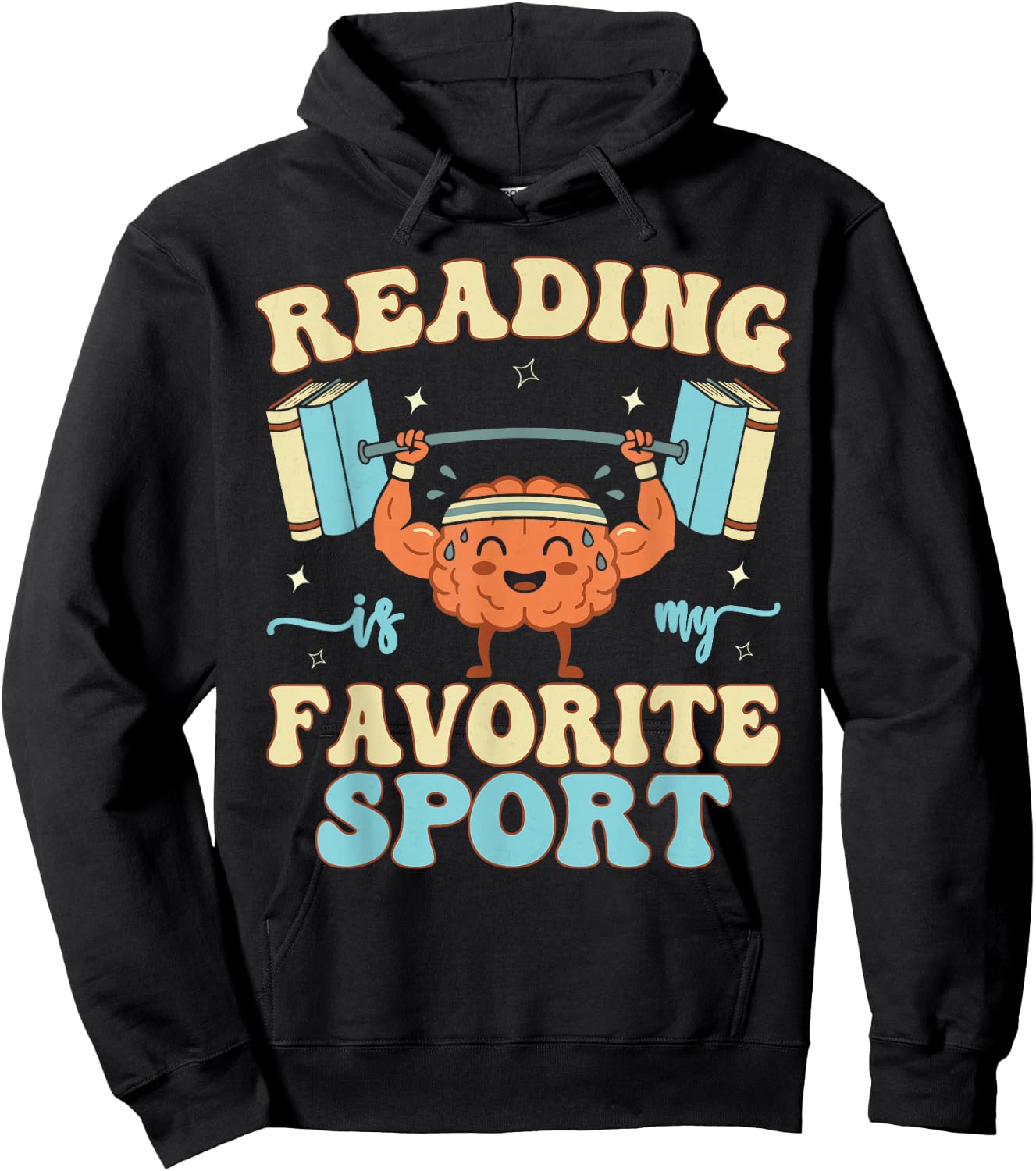 Librarian Reading is My Favorite Sport Book Lover Hoodie - Hoodie | Black