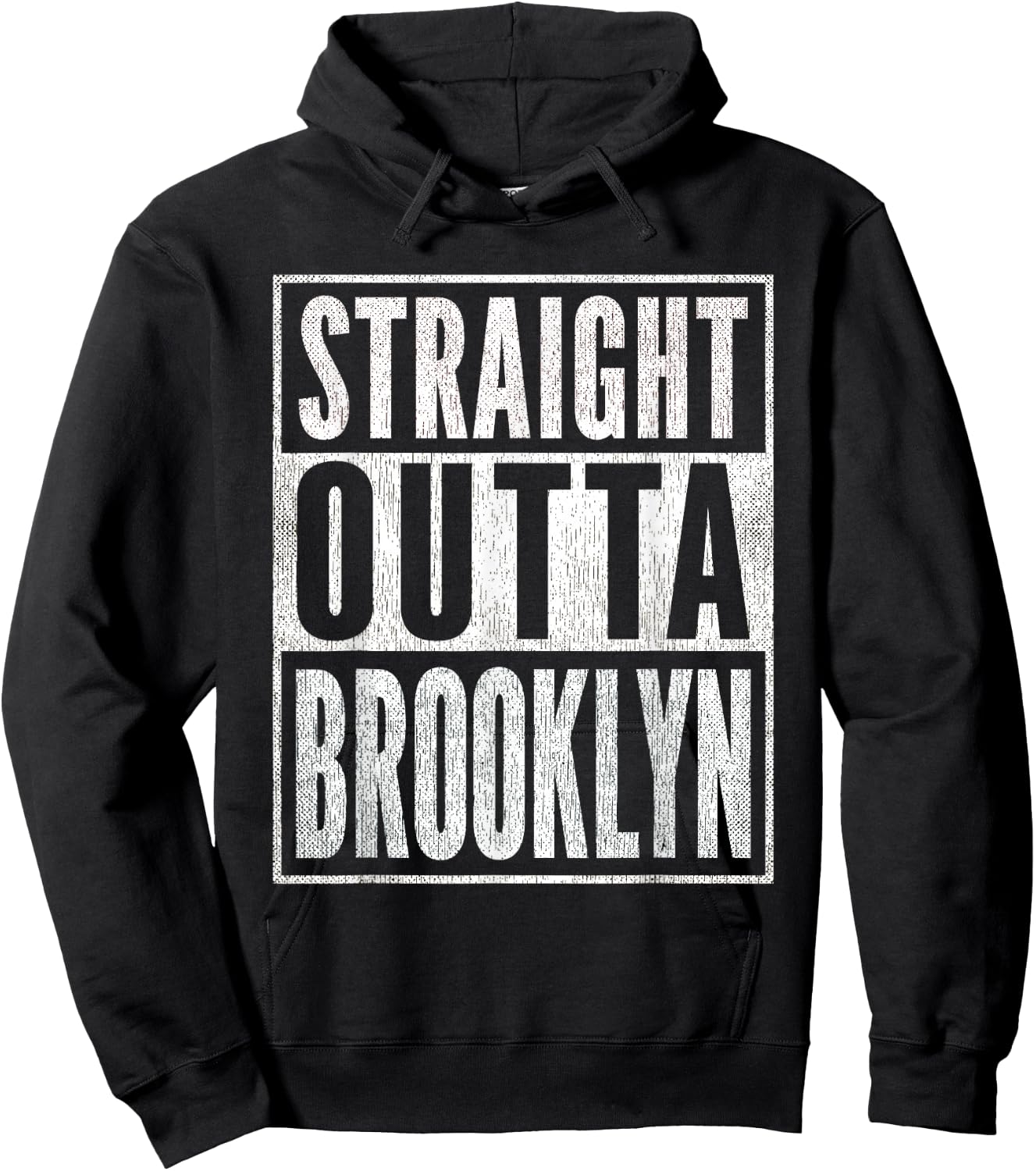 Straight Outta Brooklyn Hoodie - Hoodie | Black