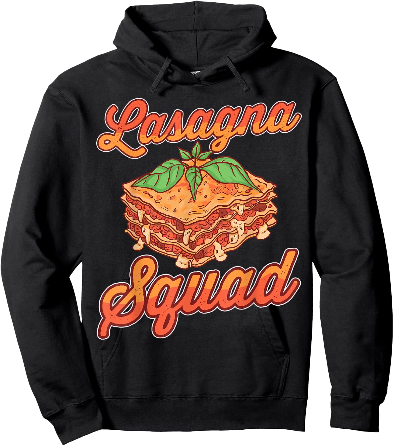 Lasagna Squad Italian Lasagne Hoodie - Hoodie | Black