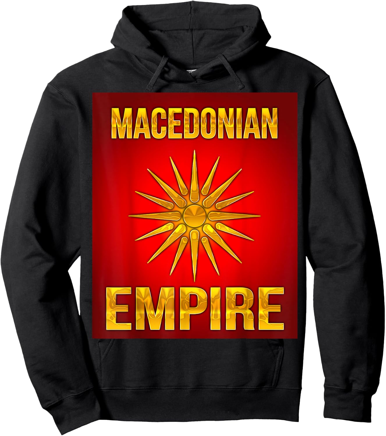Macedonian Empire The Land of the Sun Hoodie - Hoodie | Black