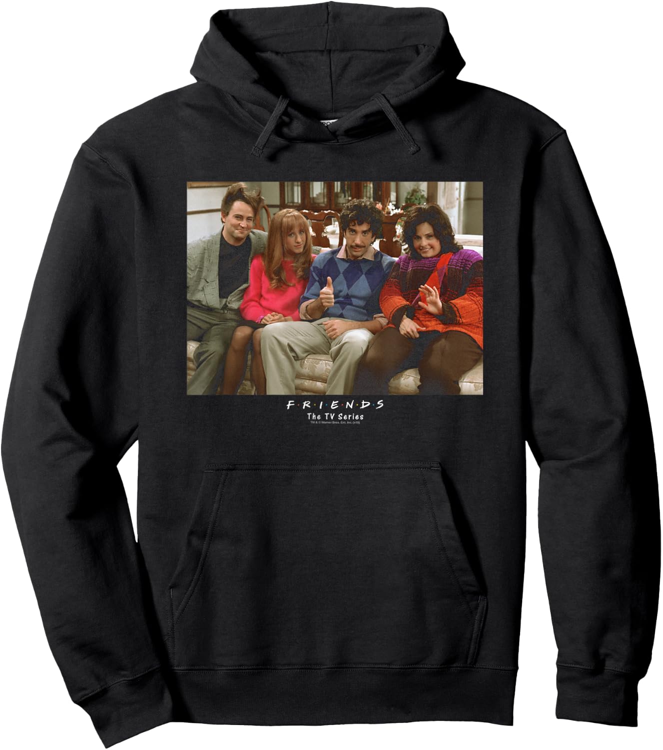 Friends Throwback Hoodie - Hoodie | Black