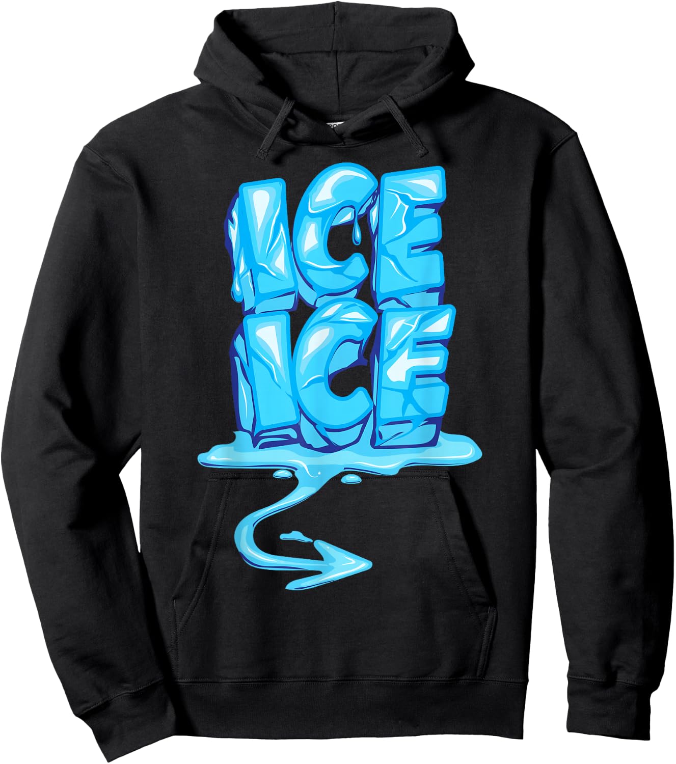 Ice Ice Arrow Pregnancy and Baby Announcement Winter Shirt Hoodie - Hoodie | Black
