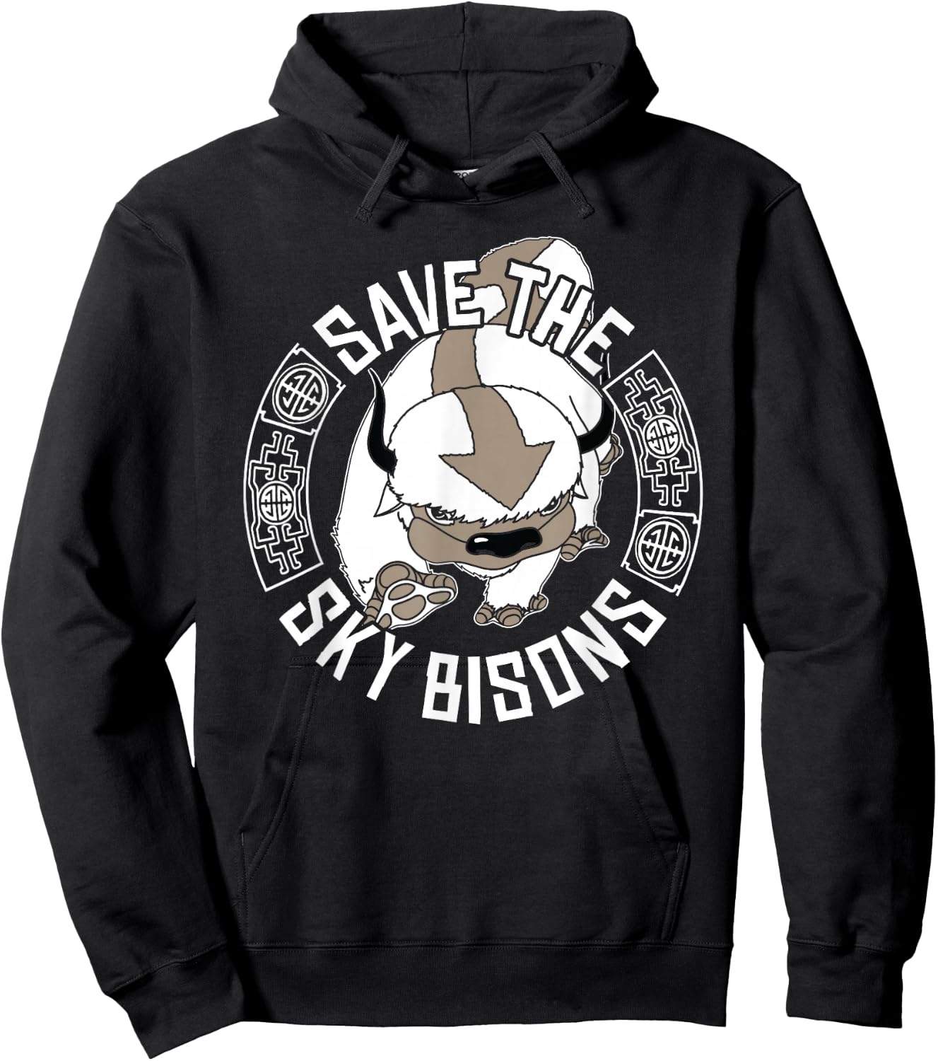 Save The Sky Bisons' Bison Center Hoodie - Hoodie | Black