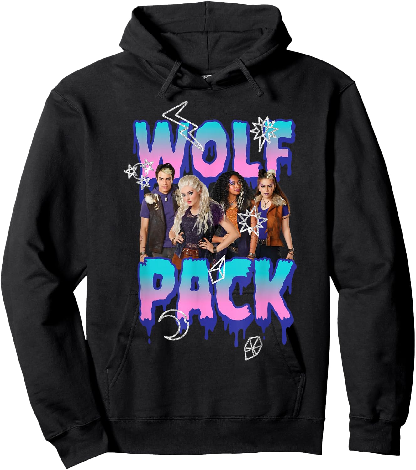 Disney Zombies Wolf Pack Group Poster Hoodie - Hoodie | Black