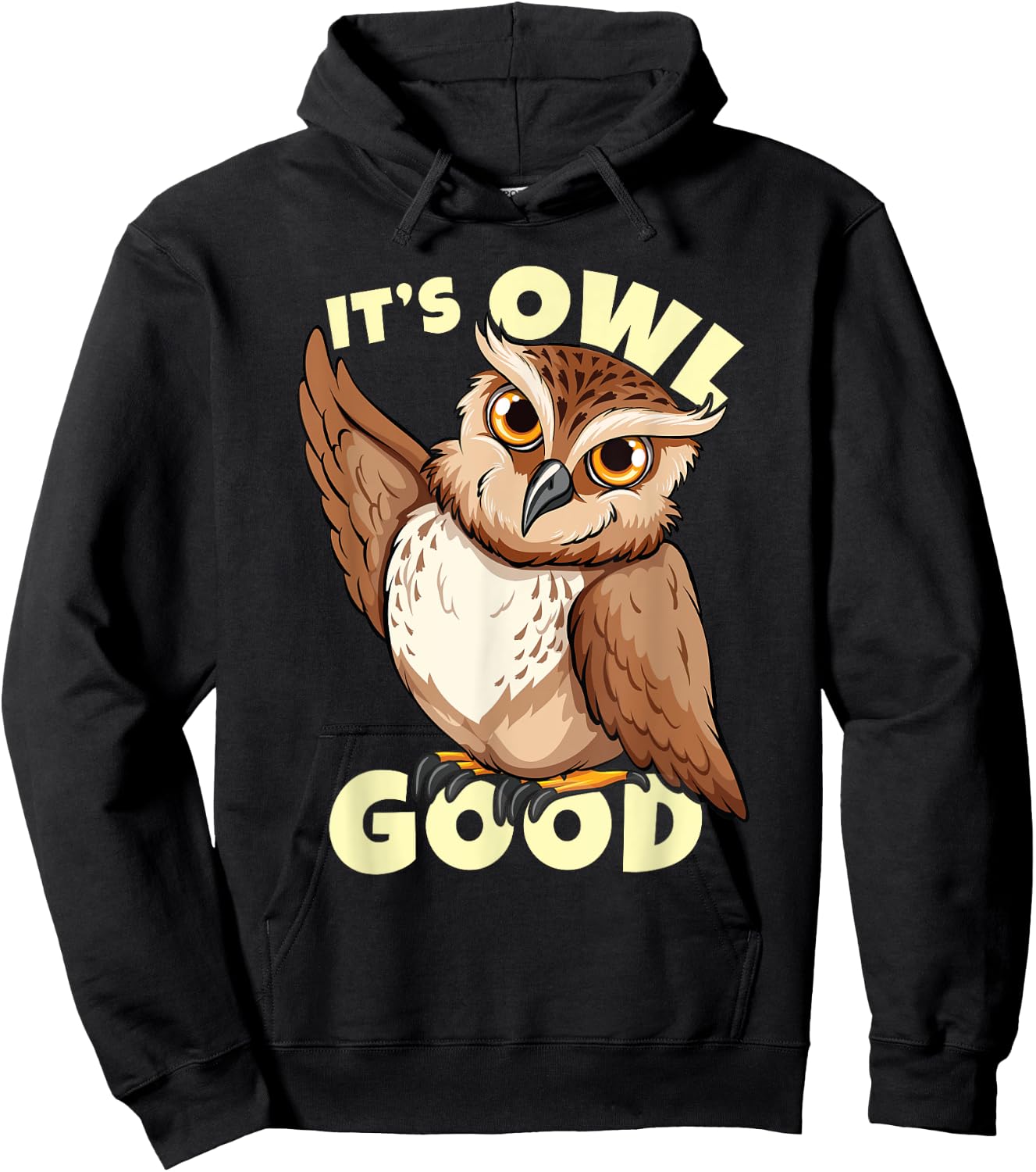 Funny Bird Owl Costume | It's owl good Hoodie - Hoodie | Black