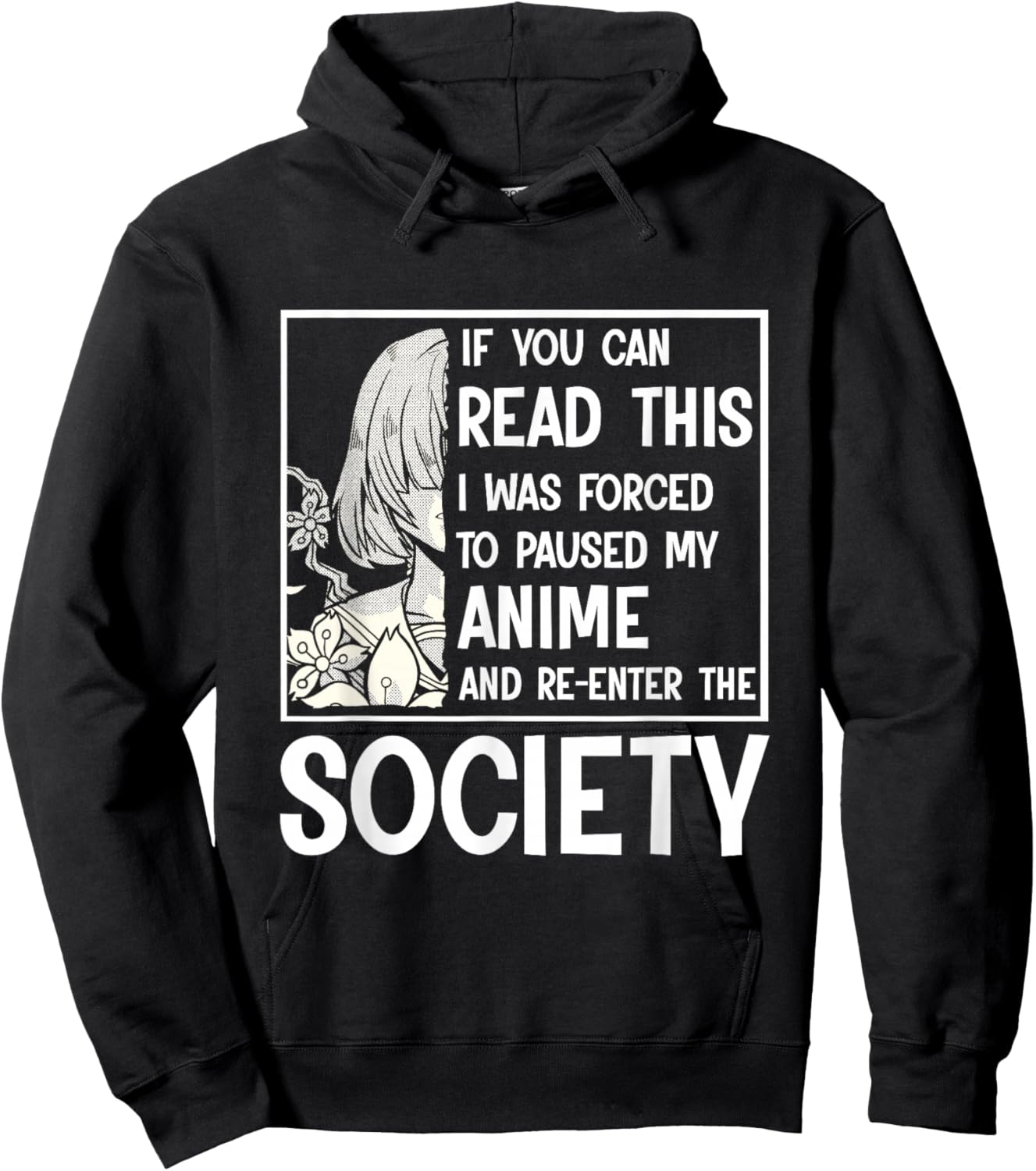 Watching Anime - Waifu Anime Stuff Hoodie - Hoodie | Black