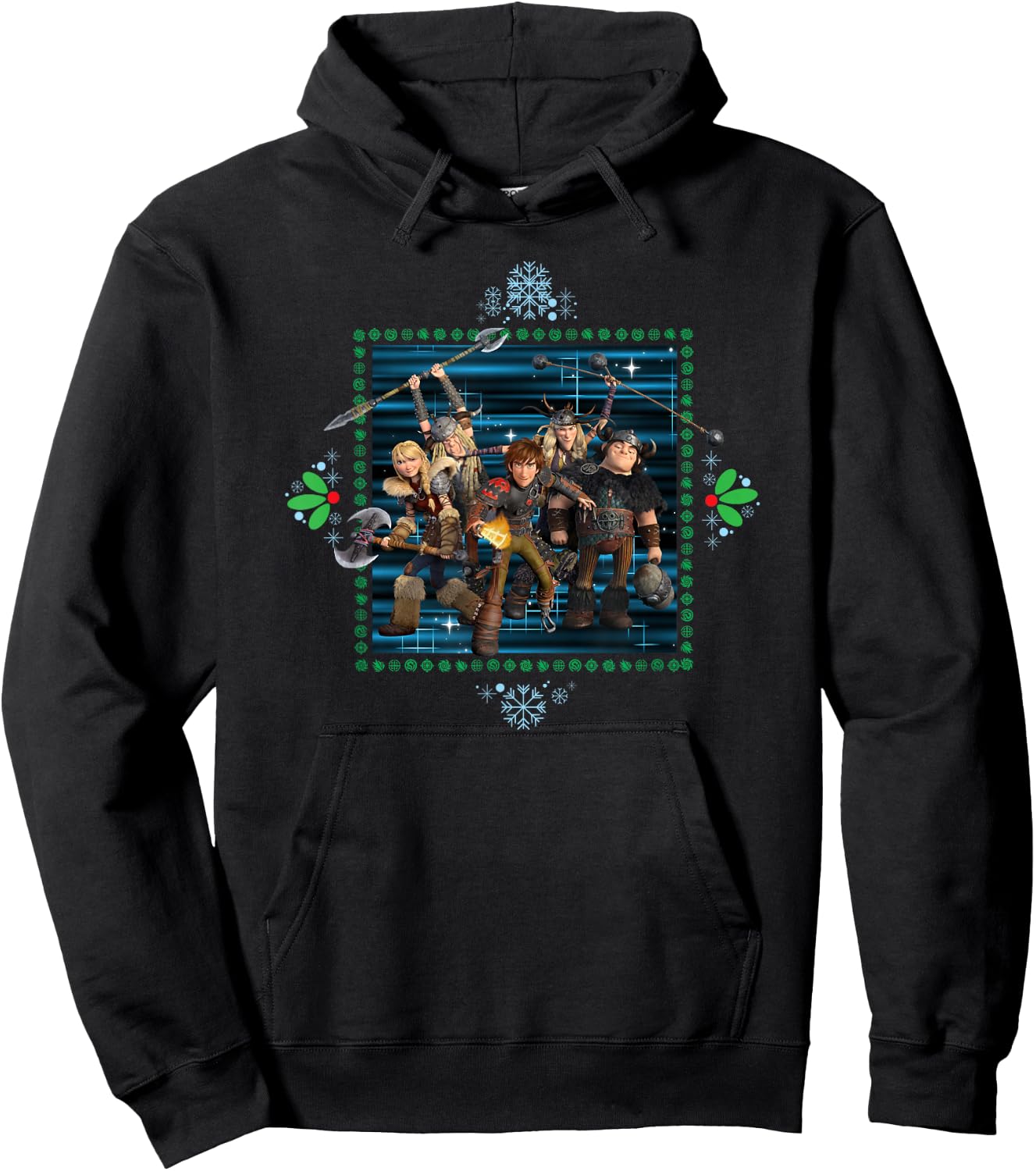 How to Train Your Dragon 3 Homecoming Logo Hoodie - Hoodie | Black