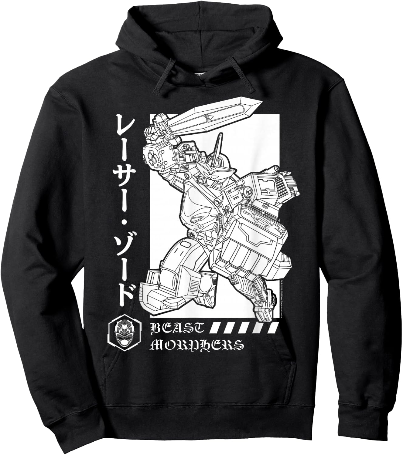 Power Rangers Beast Morphers Kanji Hoodie - Hoodie | Black