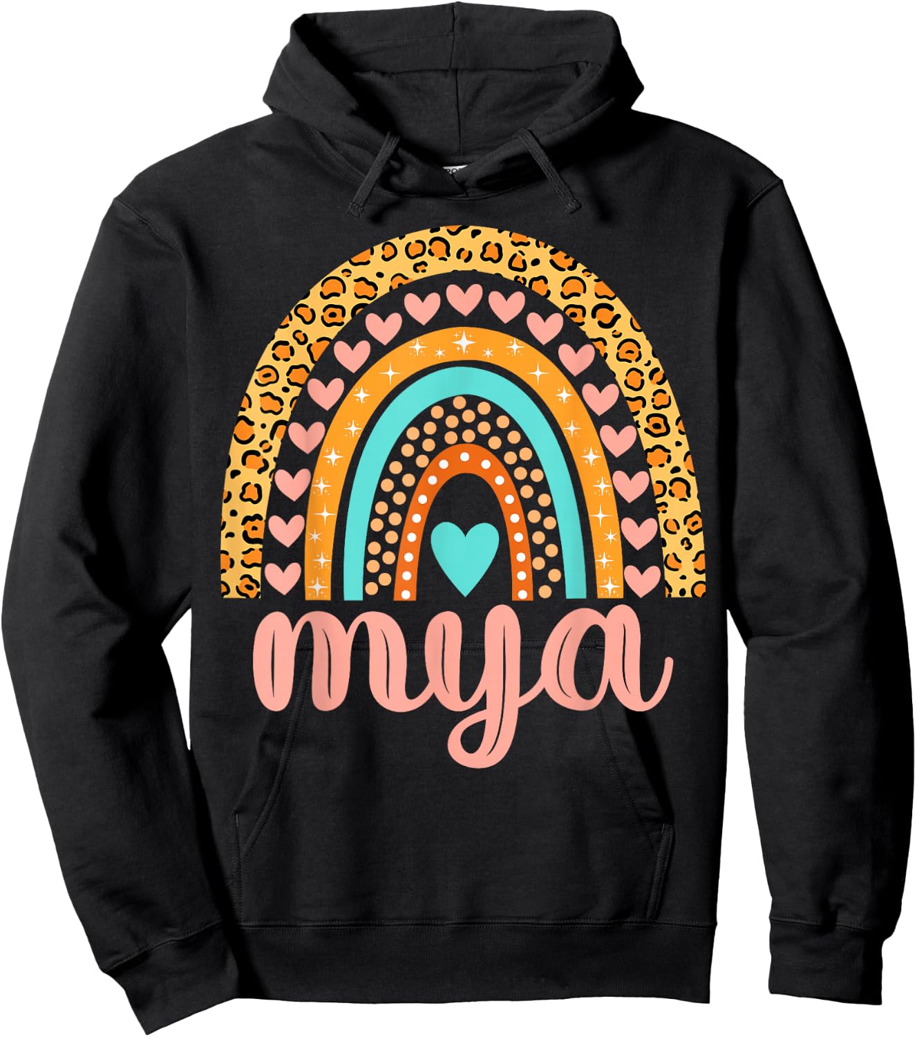 Mya Mya Name Birthday Shirt Gift Hoodie - Hoodie | Black
