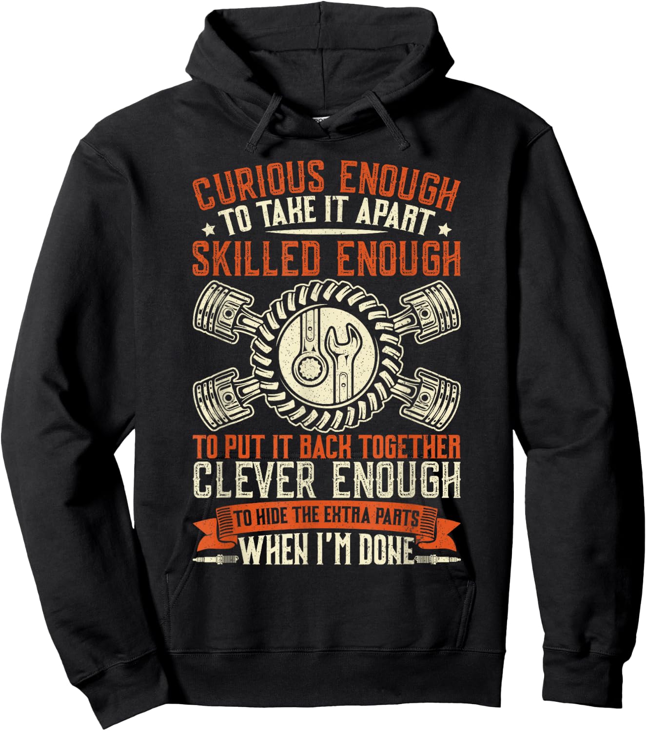 Funny Car Mechanic Shirt Women Mechanics Tool Hoodie - Hoodie | Black