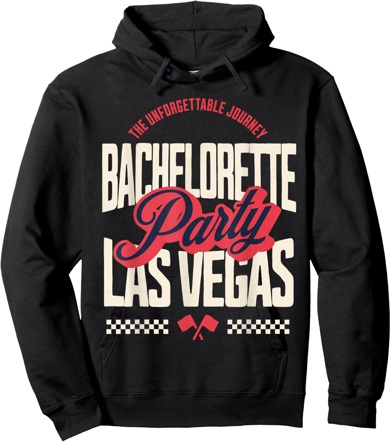 Bachelorette Party Las Vegas Matching Bride Favor Souvenir Hoodie - Hoodie | Black