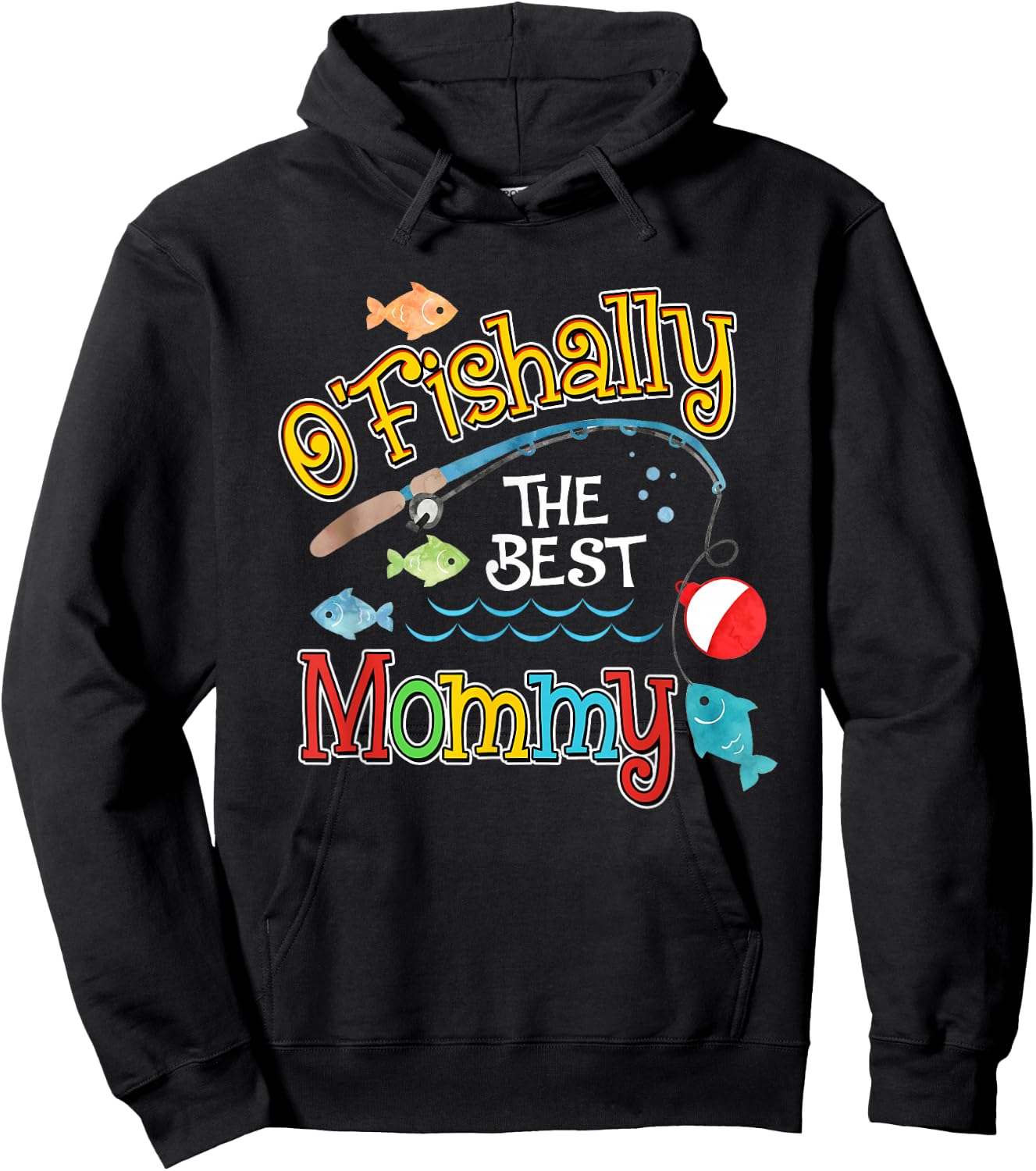 Ofishally The Best Mommy Mom of the Birthday Boy Hoodie - Hoodie | Black