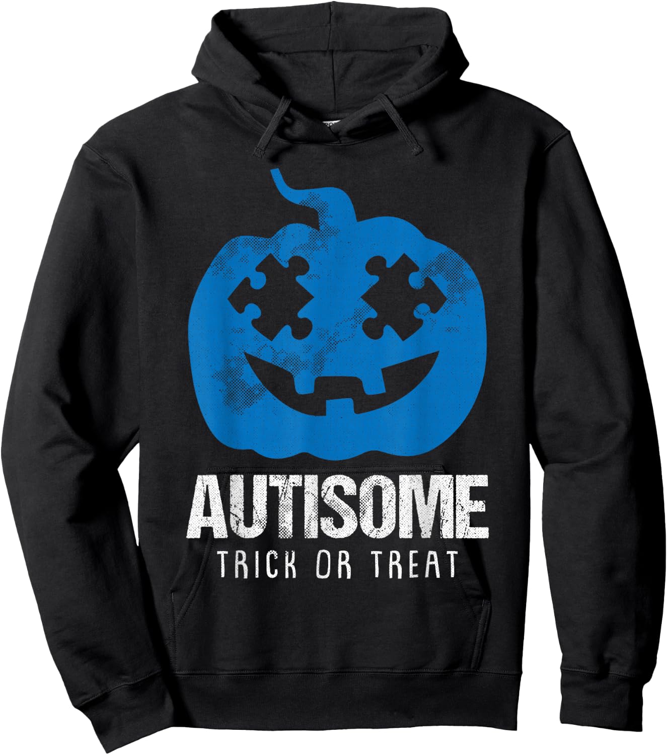 Autisome Lazy DIY Halloween Costume Autism Trick Or Treat Hoodie - Hoodie | Black