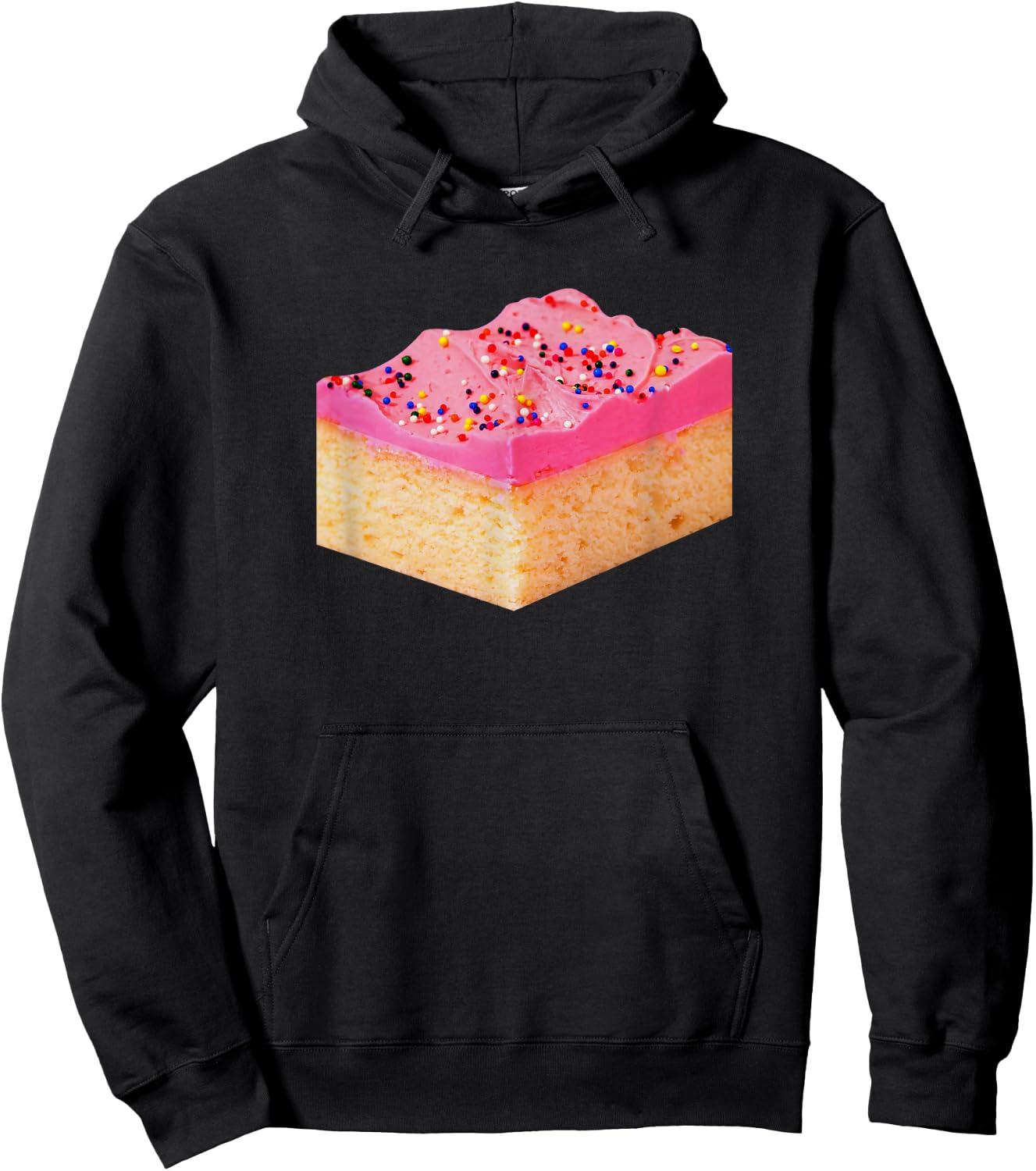 Pink Cake Slice Mexican Pan Dulce Vibes Family Favorite Hoodie - Hoodie | Black