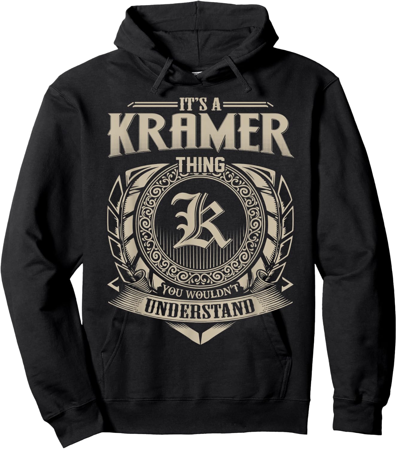 It's A KRAMER Thing You Wouldn't Understand Name Vintage Hoodie - Hoodie | Black