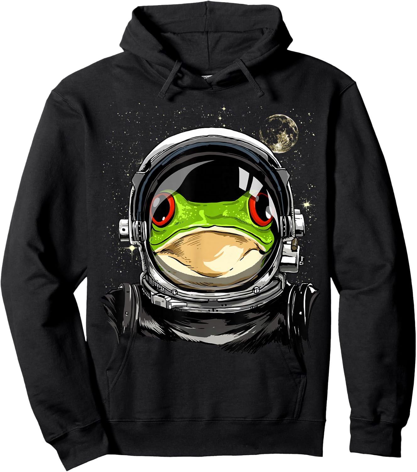 Astronaut Frog Shirt Spaceman Animal Galaxy Space Lover Hoodie - Hoodie | Black