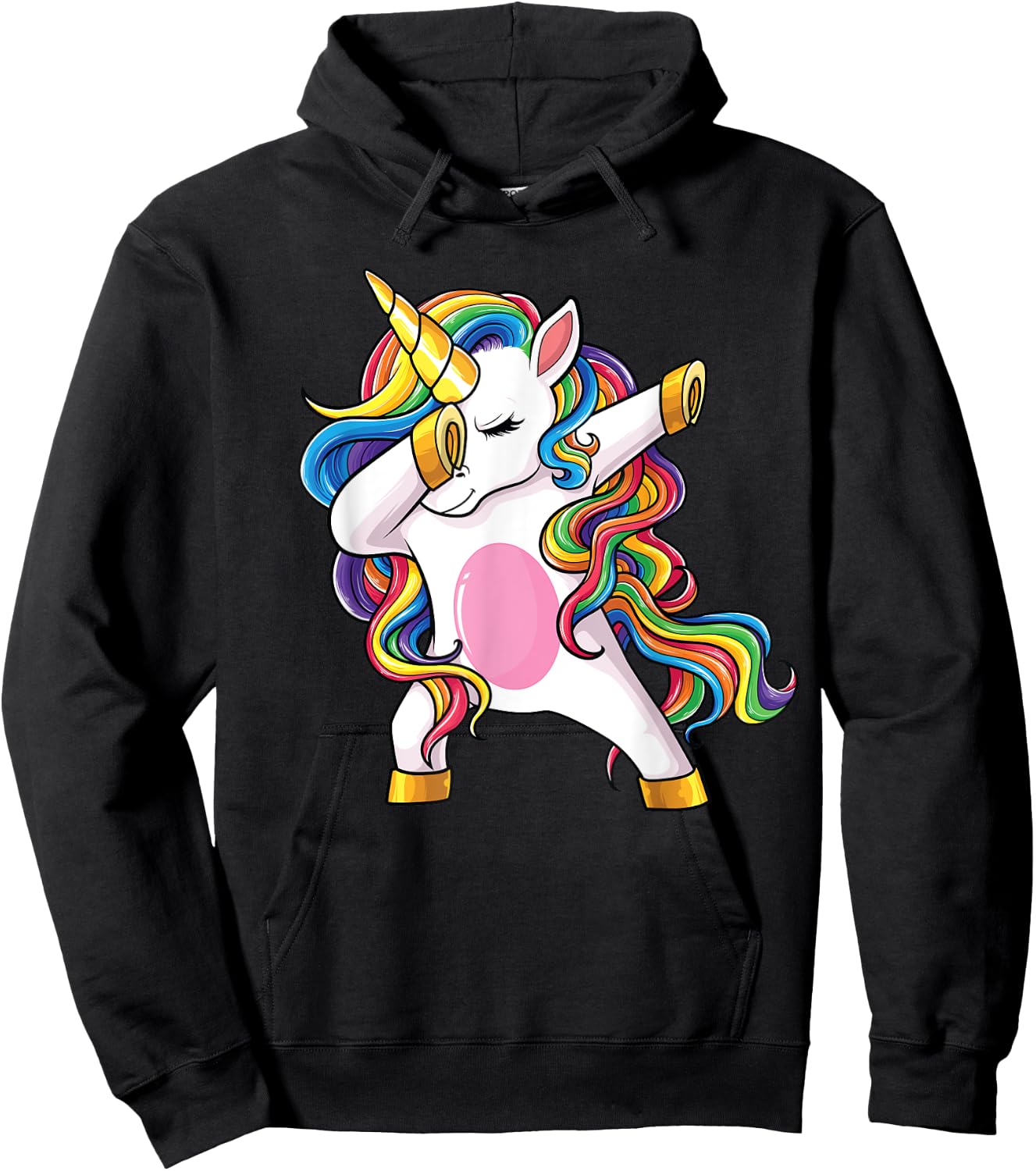 Dabbing Unicorn Shirt Dab Unicorns Girls Kids Women Hoodie - Hoodie | Black