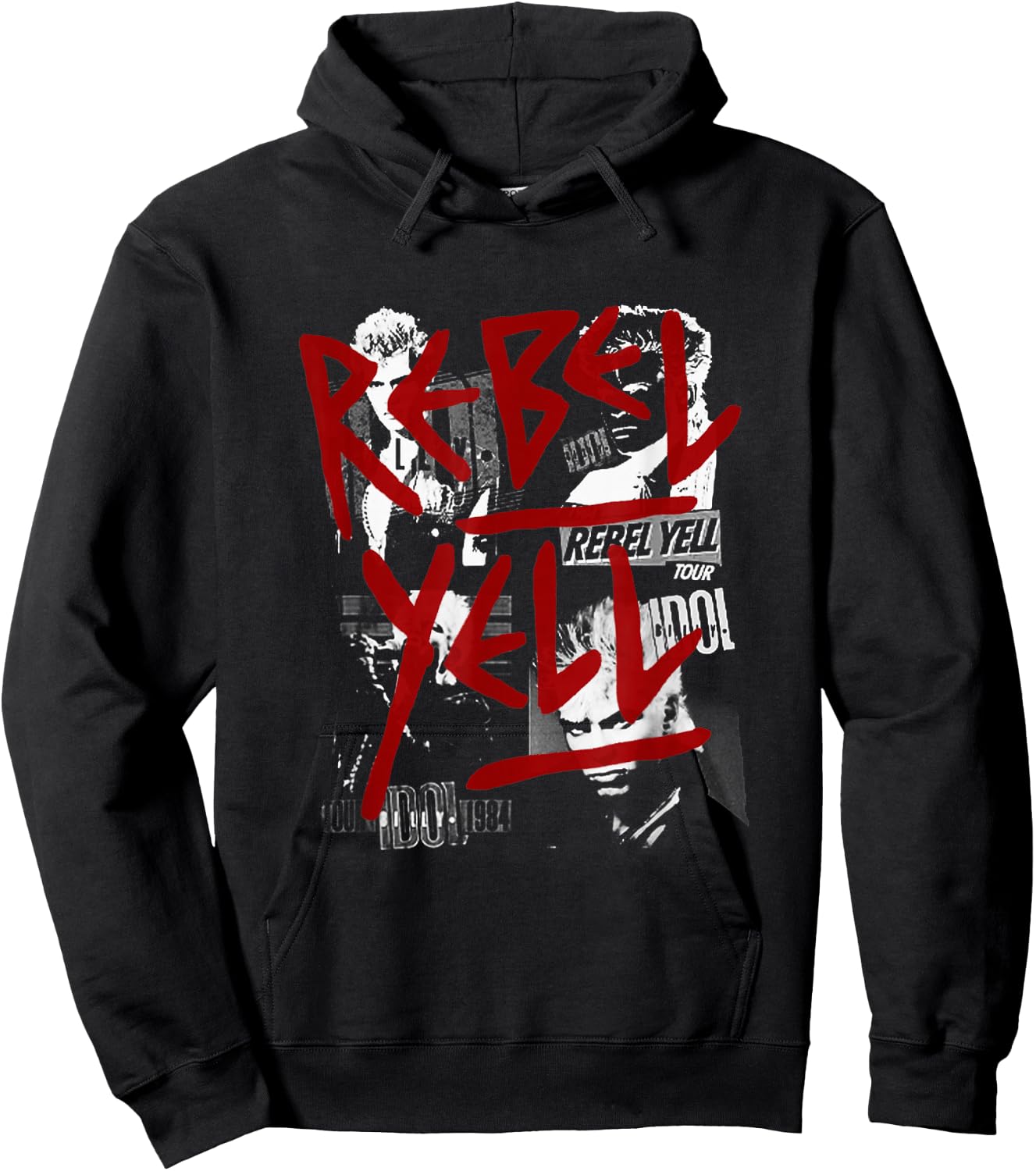 Billy Idol - Rebel Yell Tour Small Hoodie - Hoodie | Black