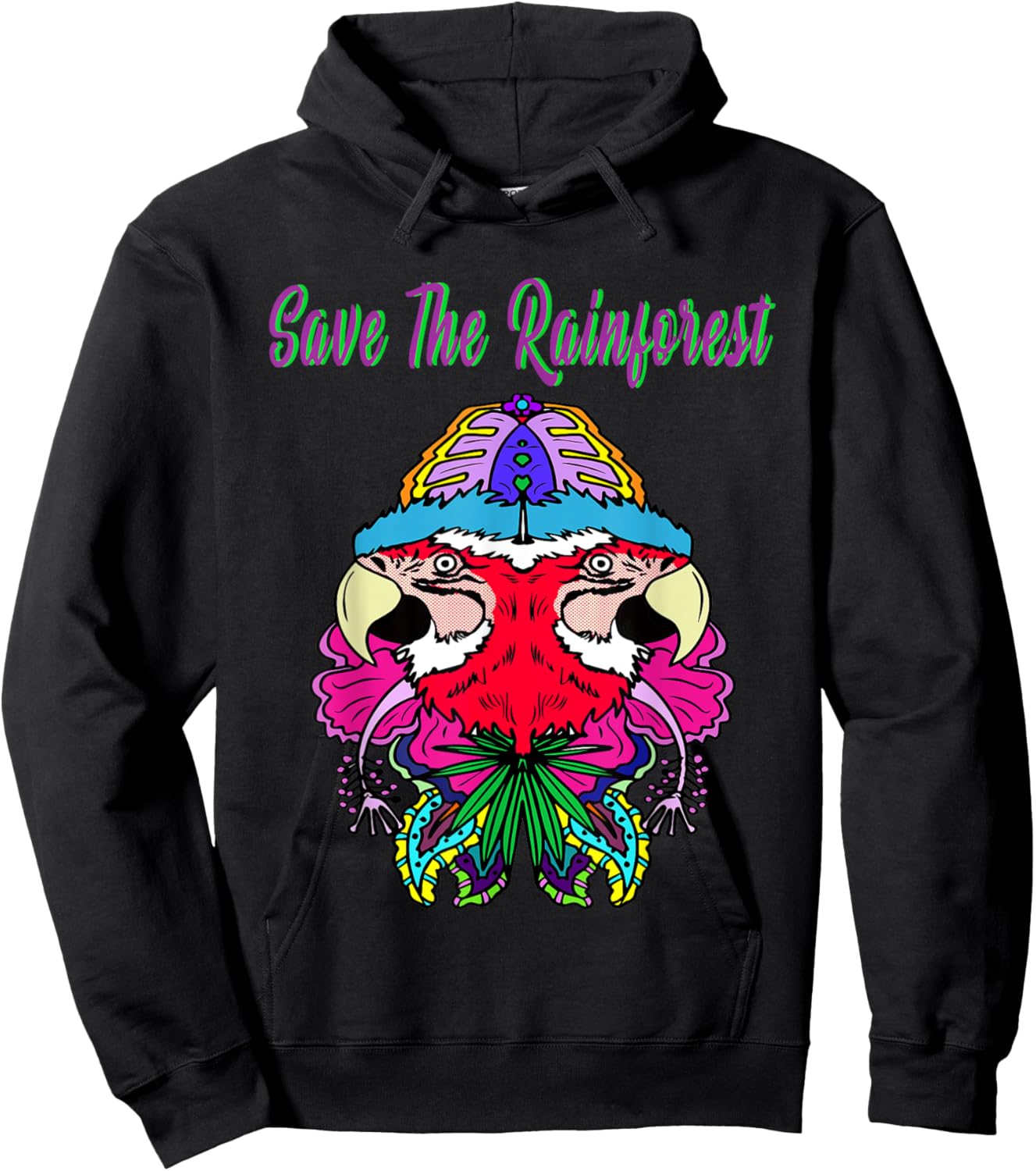 Save The Rain Forest Hoodie - Hoodie | Black