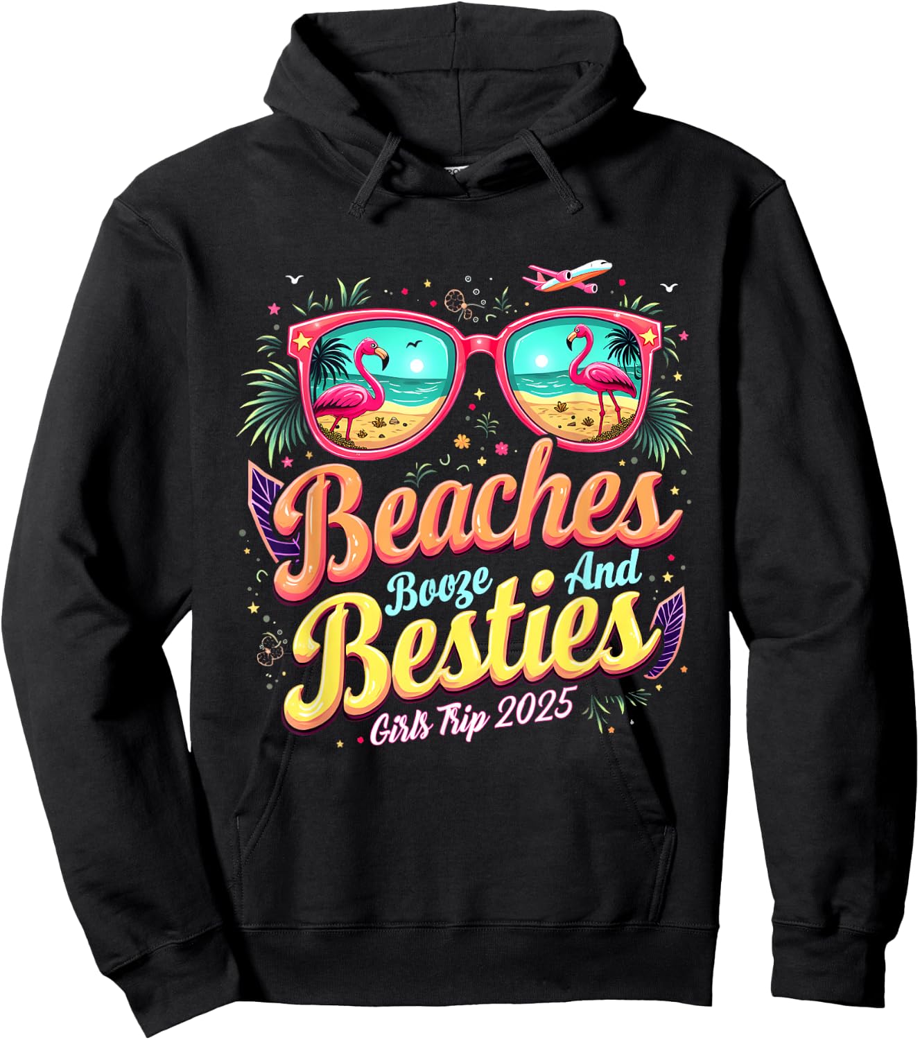 Mexico Trip Beaches Booze Besties Girls Trip Beach Lover Hoodie - Hoodie | Black
