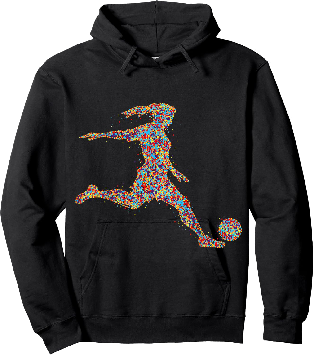Soccer Women Girl Player Hoodie - Hoodie | Black