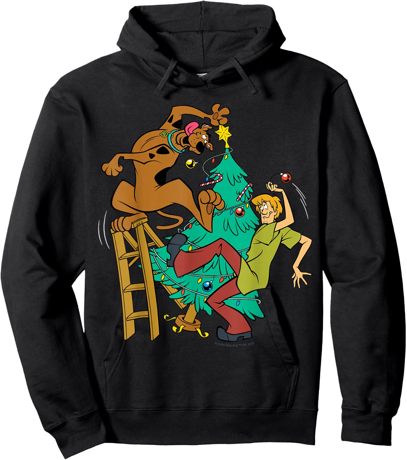 Scooby And Shaggy Christmas Dancing Hoodie - Hoodie | Black