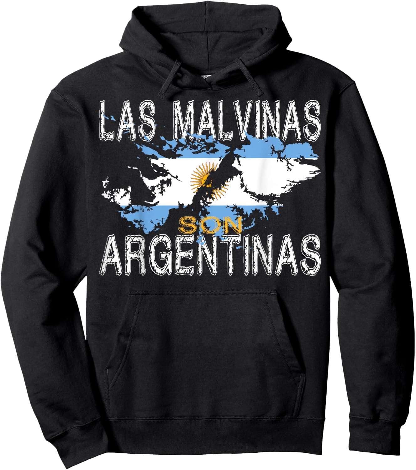Las Malvinas Son Argentinas for Argentinian Islas Malvinas Hoodie - Hoodie | Black