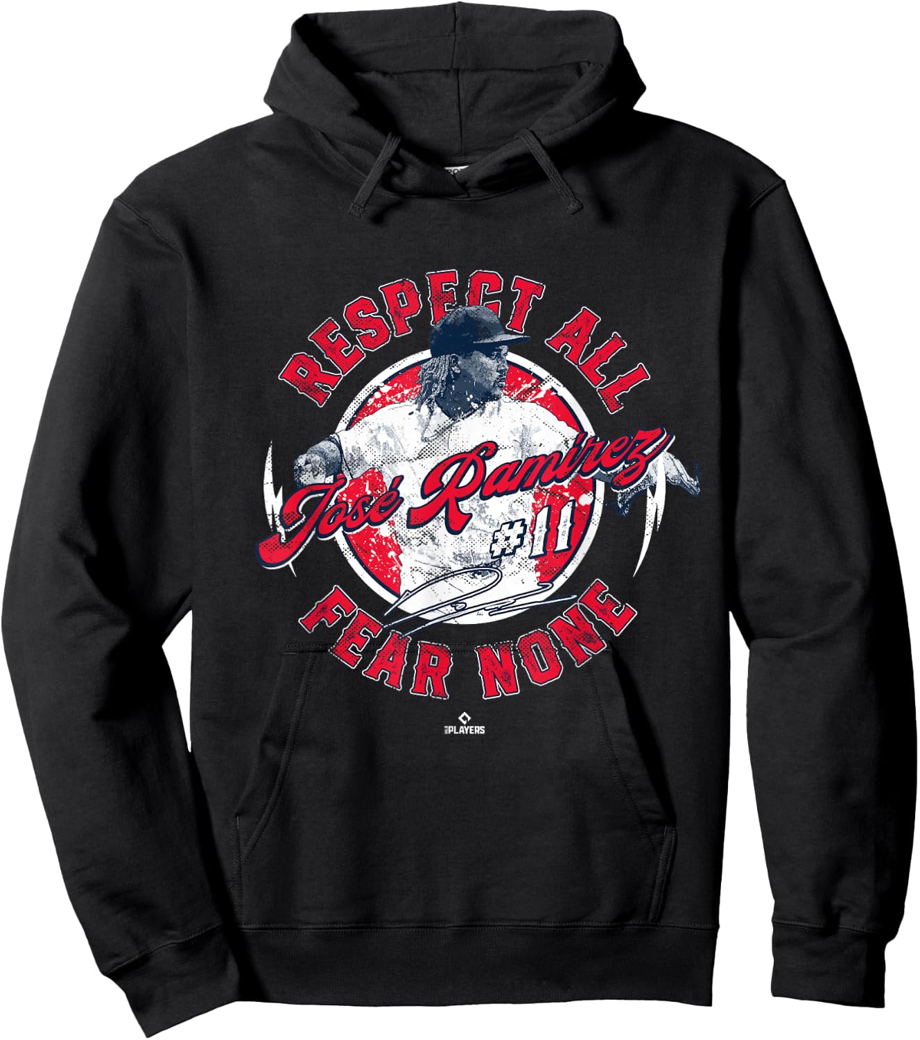 Jose Ramirez Respect All Fear None Enriquito Cleveland MLBPA Hoodie - Hoodie | Black