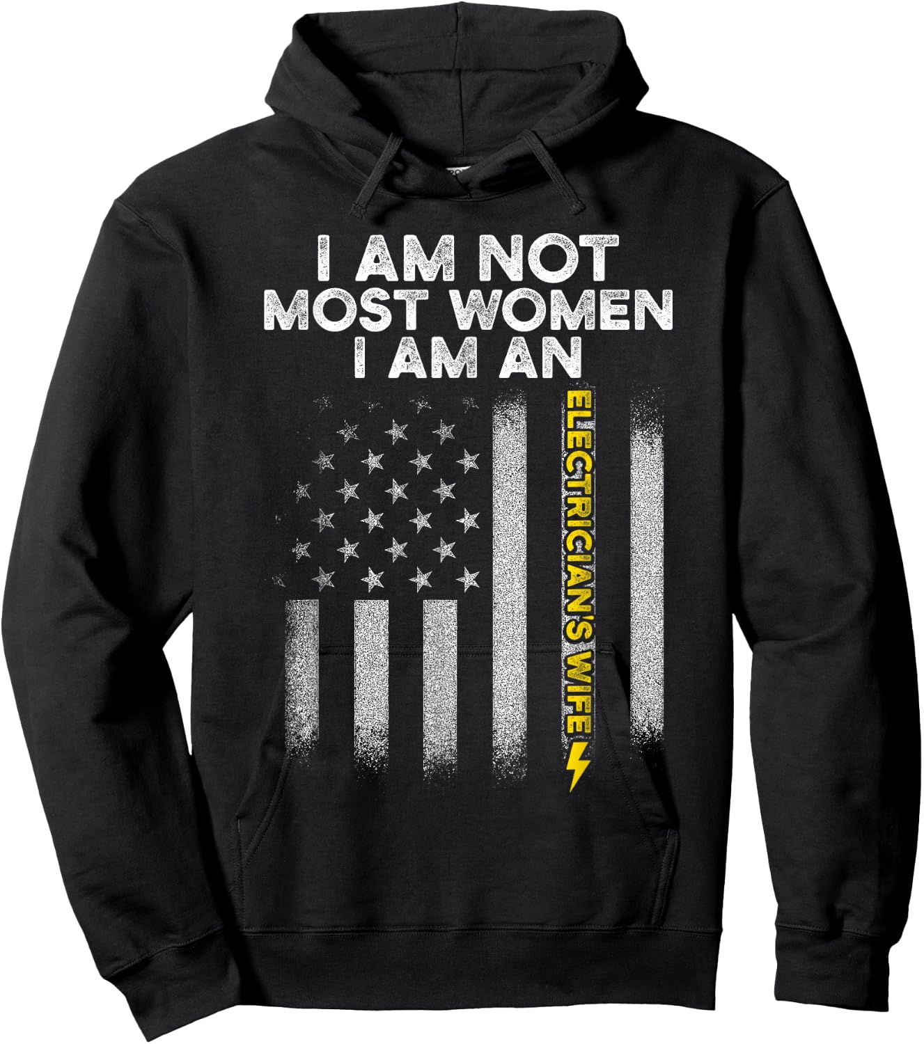 Electricians Wife Funny Electrician's Most Women Hoodie - Hoodie | Black