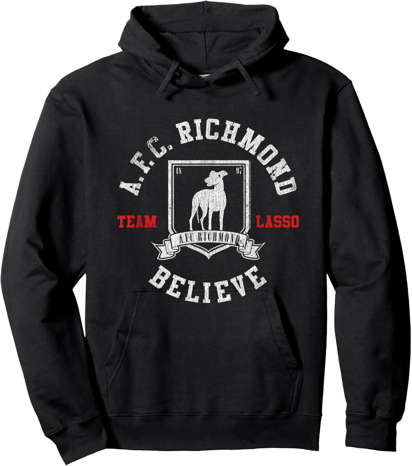 Ted Lasso AFC Richmond Believe Soccer TV Show Hoodie - Hoodie | Black