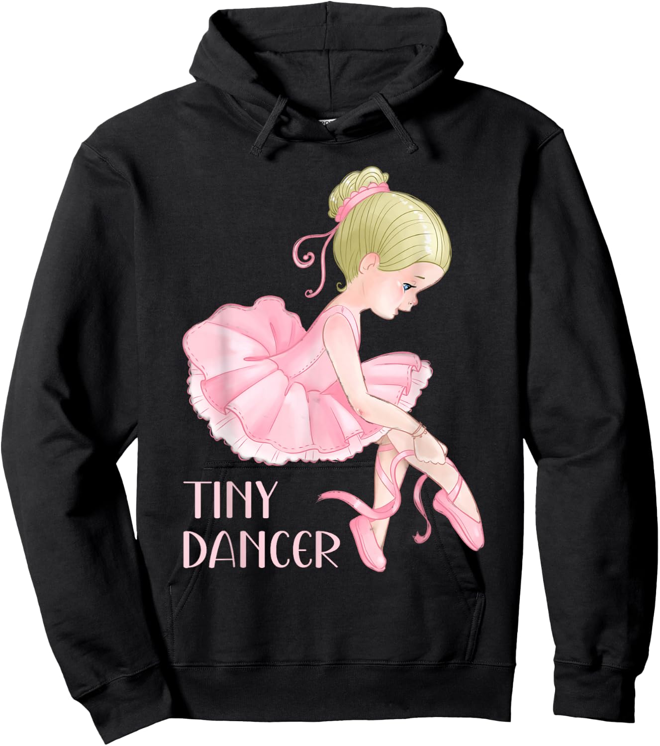 Tiny Dancer Ballerina Girl Ballet Dancing Kids Dance Cute Hoodie - Hoodie | Black