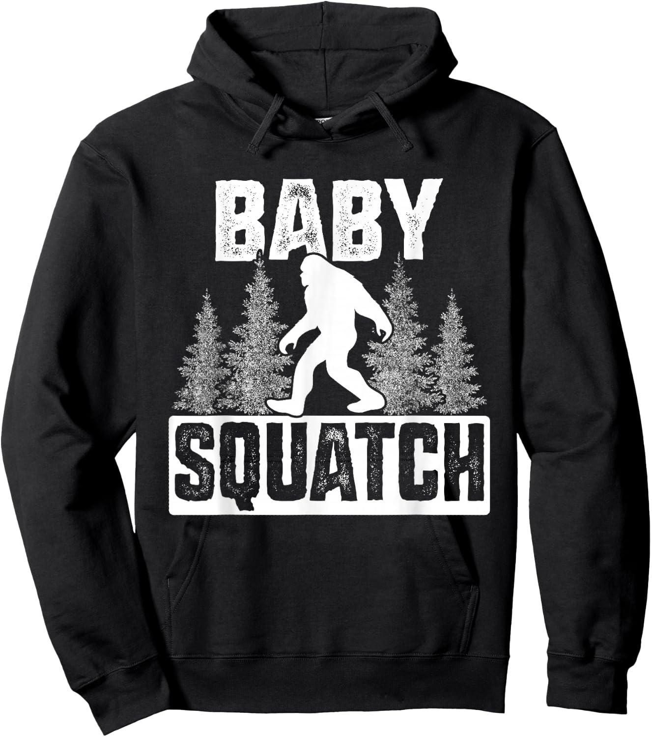 Squatchy Matching Family Bigfoot Shirts Baby Squatch Hoodie - Hoodie | Black