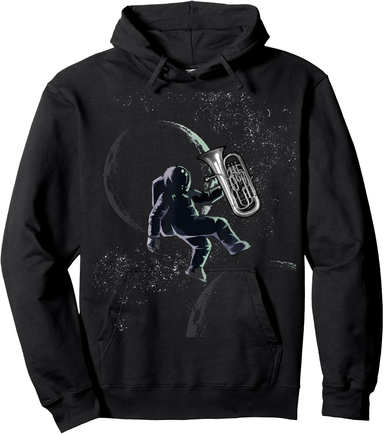 Euphonium Player Astronaut Hoodie - Hoodie | Black